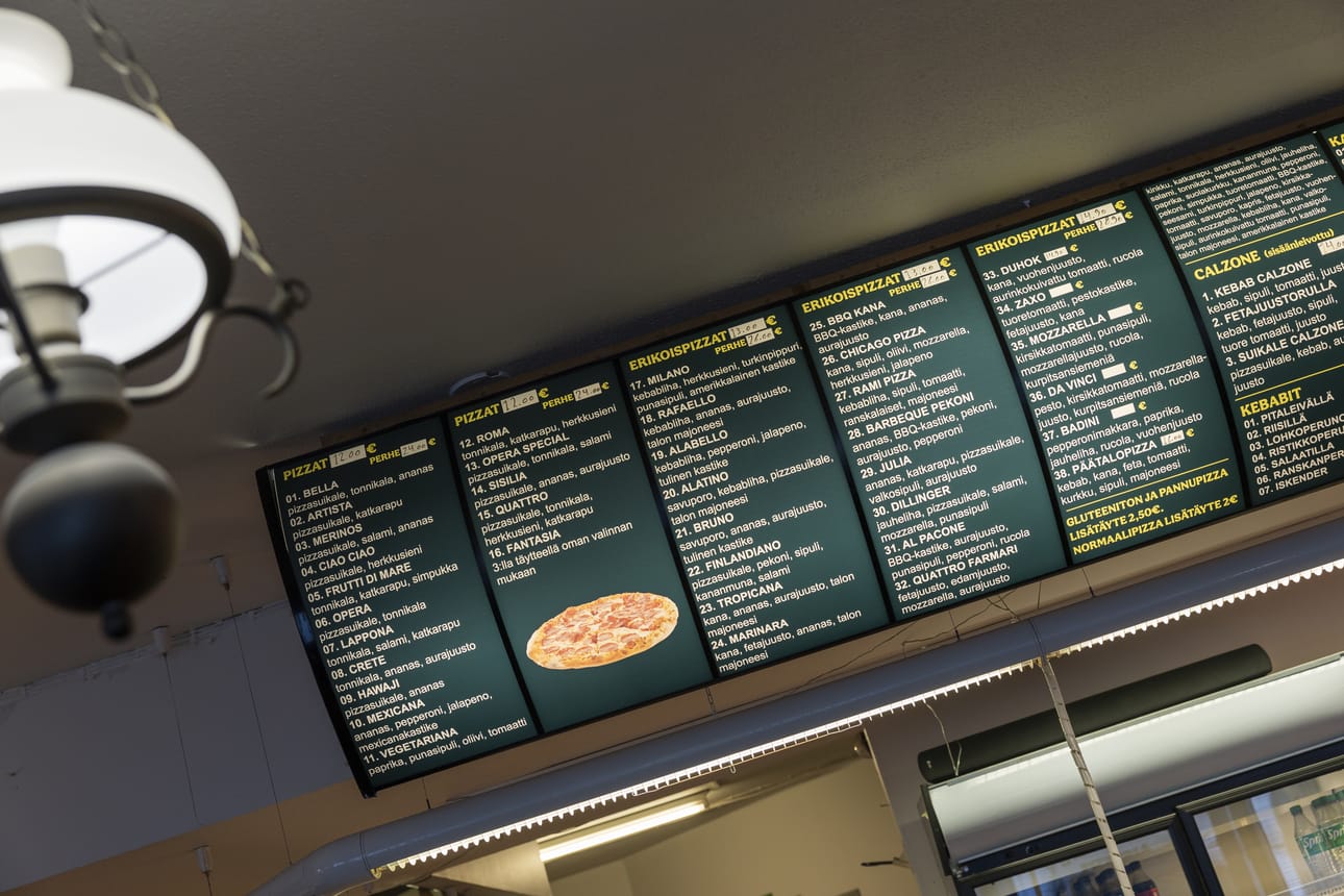 Listalla on nelisenkymmentä pizzaa, mutta kiistaton suosikki on numero 20, Alatino.