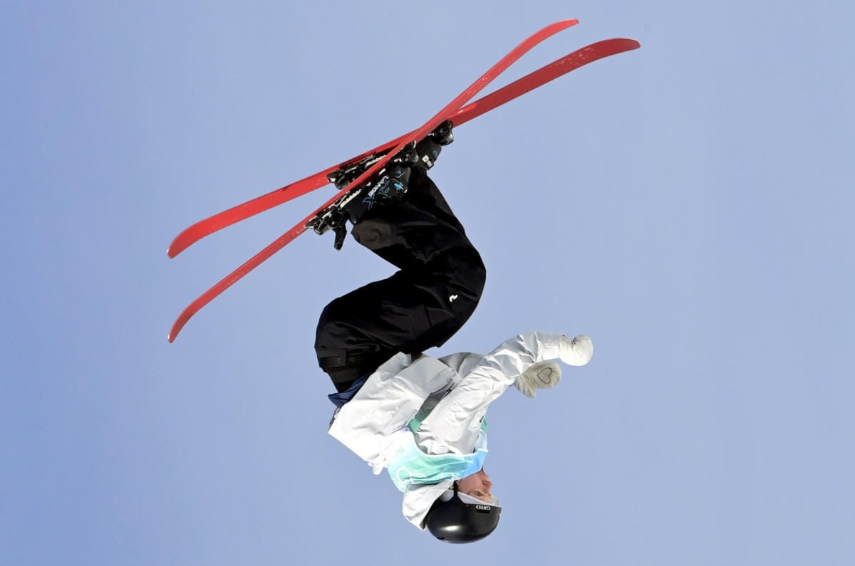Anni Kärävä oli big air -karsintakisan viimeinen jatkoon päässyt, sillä finaaliin eteni 12 parasta. LEHTIKUVA / JUSSI NUKARI