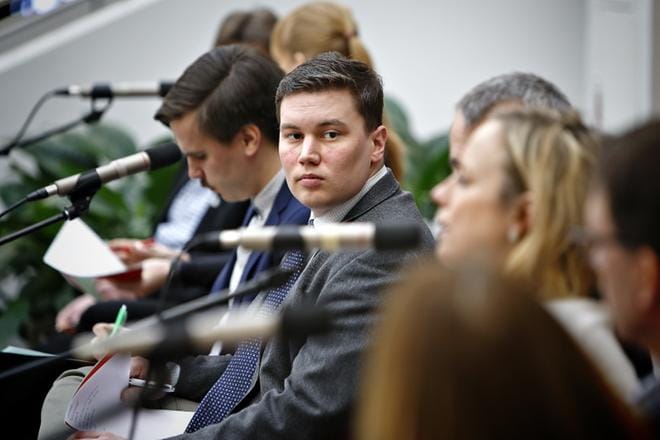 Daniel Lahti valittiin Pohjanmaan kokoomuksen toiminnanjohtajaksi. Kuva: Tomi Kosonen