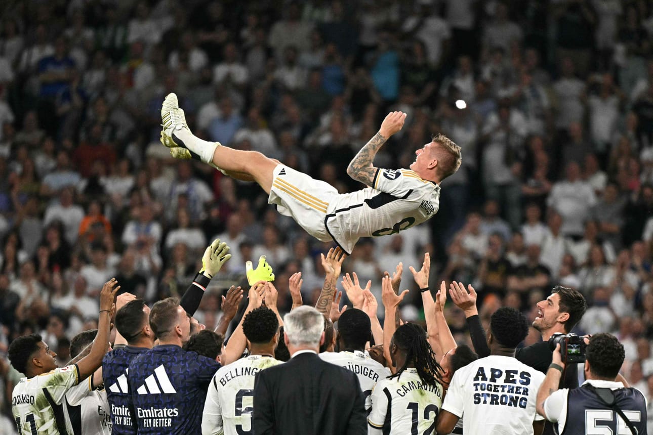 Toni Kroos pääsi ilmojen teille pelattuaan viimeisen sarjaottelun Real Madridin riveissä.