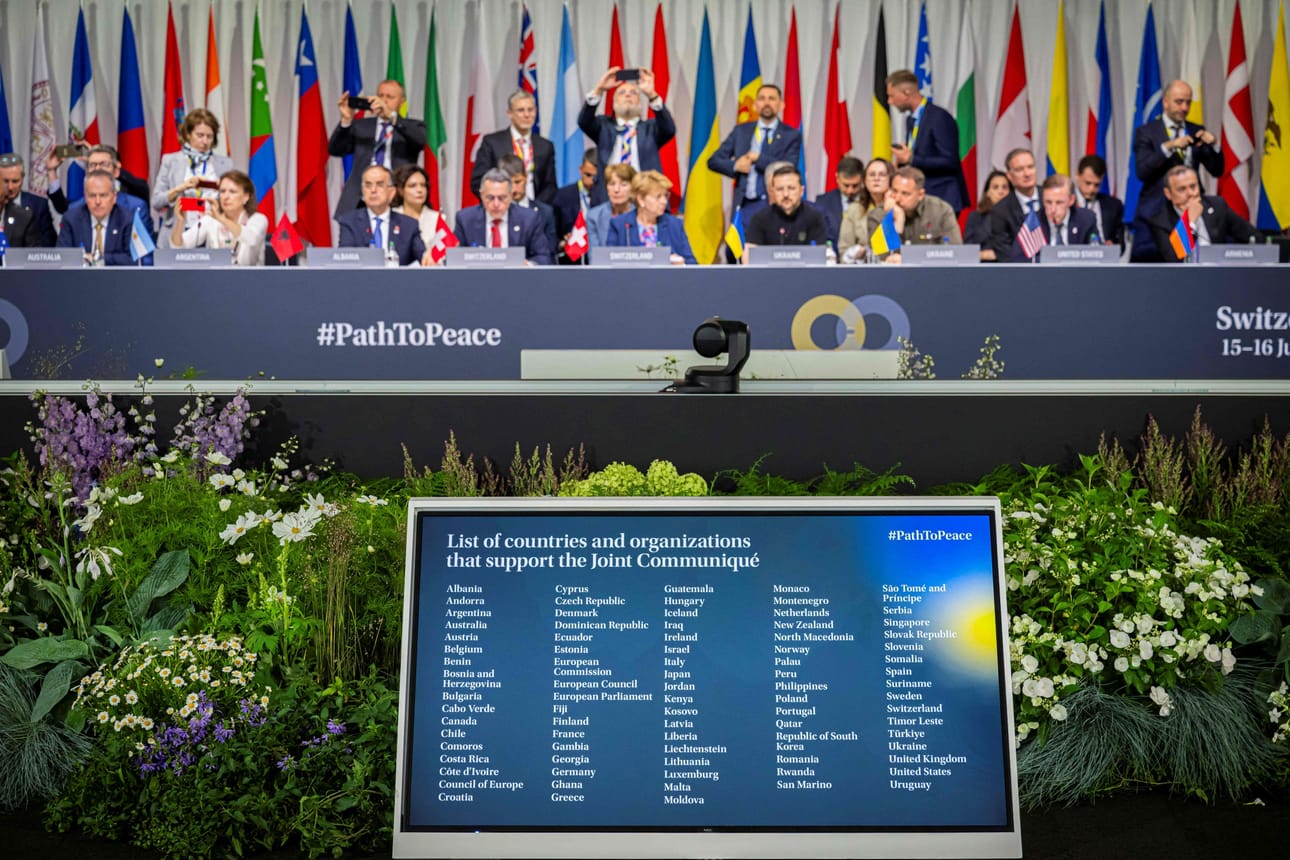 Kaikki osallistujamaat eivät tukeneet kaksipäiväisen konferenssin päätöslauselmaa. LEHTIKUVA/AFP