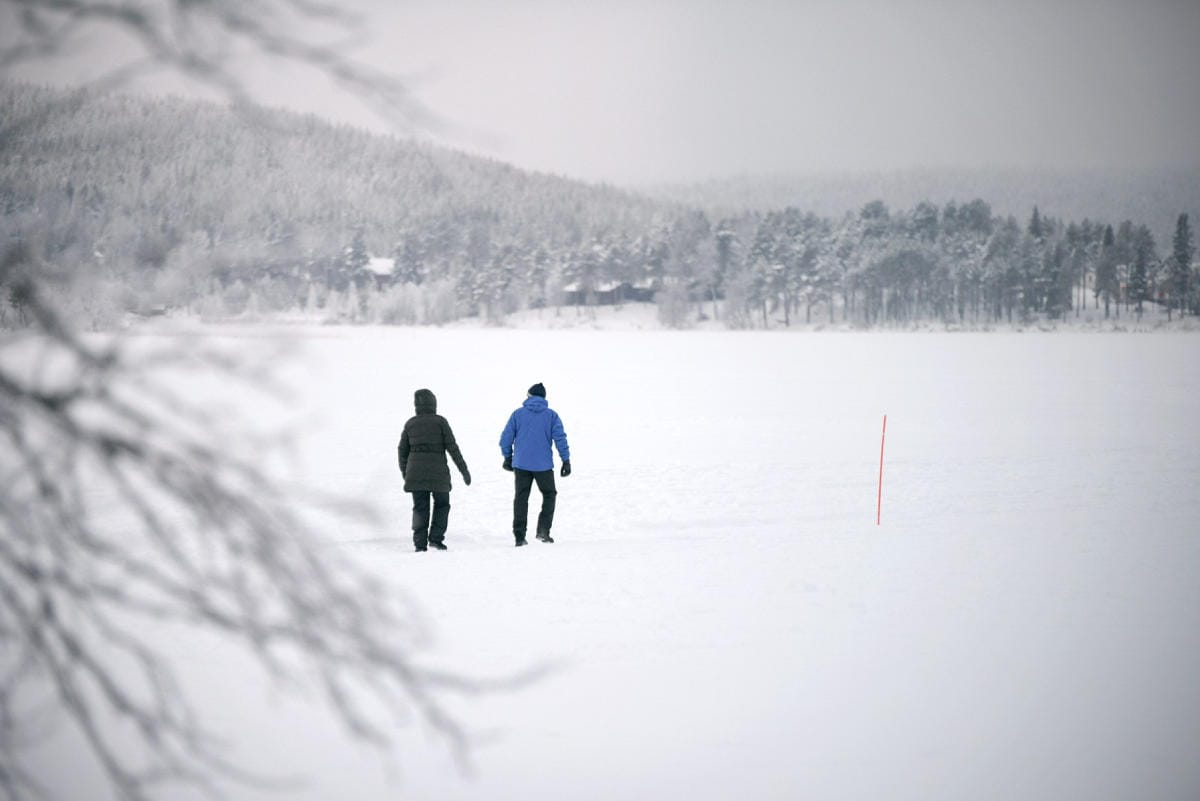 Pakkanen voi lähipäivinä vielä hiukan kiristyä, ja öisin pakkasta voi olla päivän miinusasteita enemmän. LEHTIKUVA / AKU HÄYRYNEN