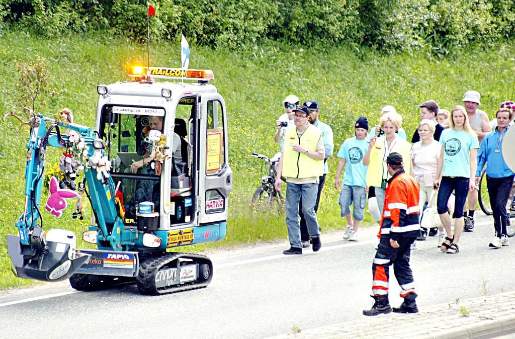 Kaivuri-Jukan pitkä ajomatka päättyi Kuusamoon.