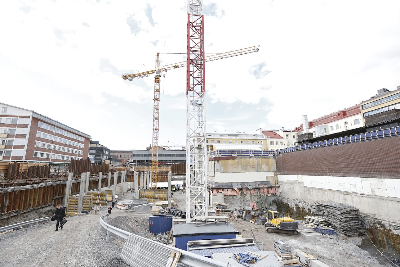 Kauppakeskus Valkean työmaa