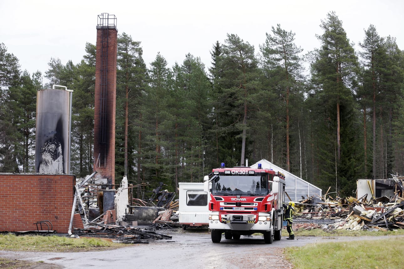 Metsäntutkimuslaitos Metlan entinen kiinteistö tuhoutui pahoin tulipalossa lokakuussa 2015.