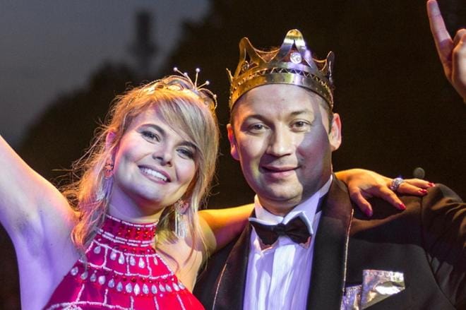 Kuvassa vuoden 2016 tangokuningatar Erika Vikman ja tangokuningas Marcus Lundberg. KUVA: VIACHESLAV VINOKUROV/SEINÄJOEN TANGOMARKKINAT