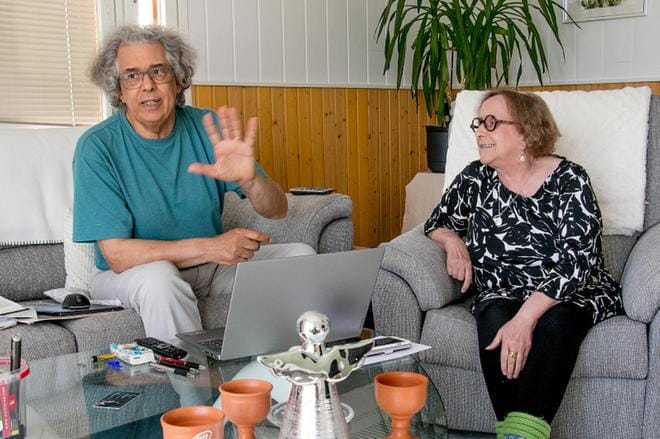 David ja Marja-Liisa Ezzine viettävät paljon aikaa Kauhajoen Sahankylässä, josta Marja-Liisa Ezzine on syntyisin. KUVA: JORMA HAVULA