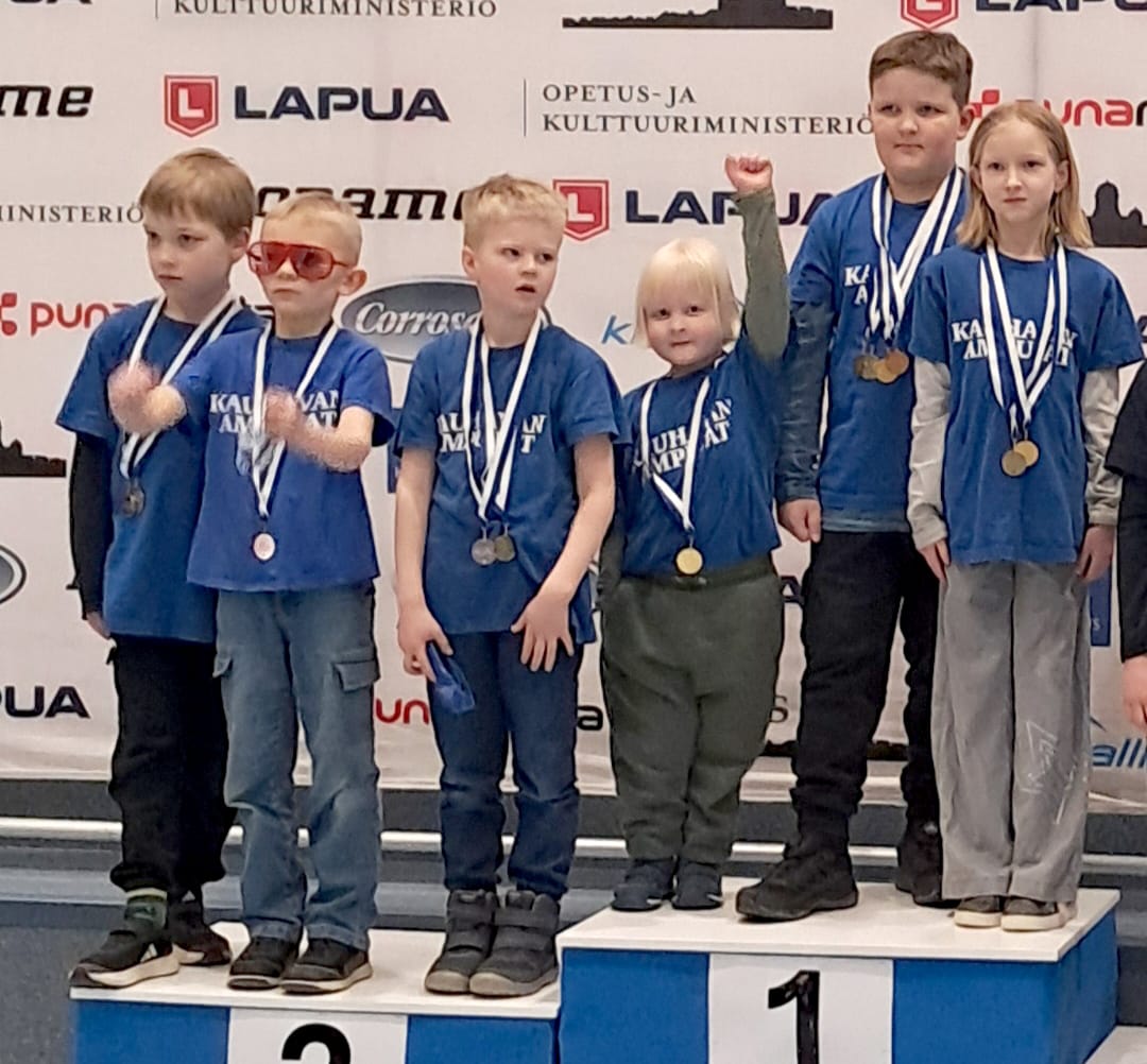 Ilmakivääri 8IT joukkuemitalistit: kultaa Joel Lindqvist, Viljami Kortesoja ja Emma Salomaa. Hopeaa: Konsta Ilvesniemi, Vilko Niva ja Samuel Sulkakoski.