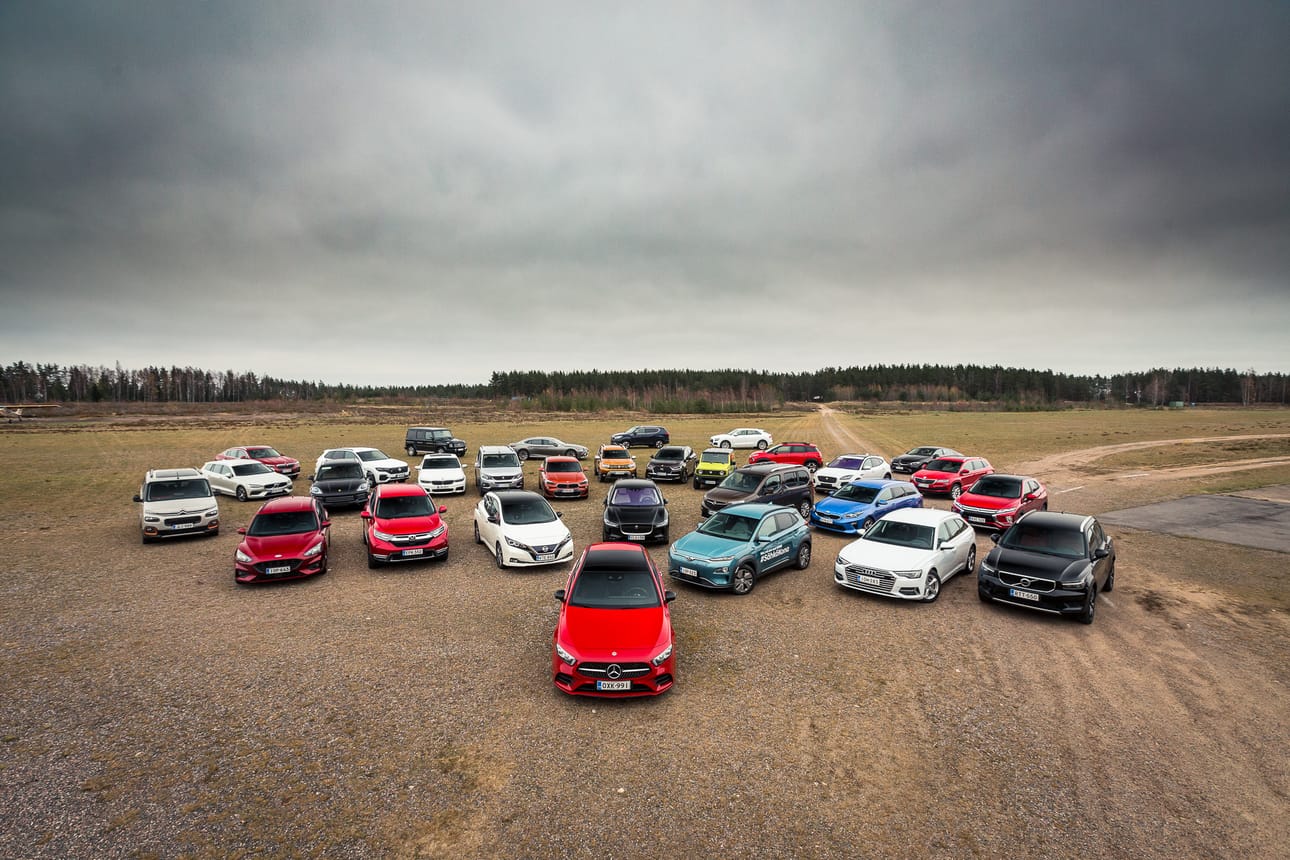 Vuoden auto 2019 valitaan alunperin kaikkiaan kolmenkymmenen auton joukosta.