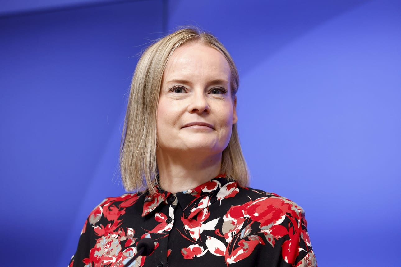 Valtionvarainministeri Riikka Purra on tyytyväinen Moody´sin arvioon.