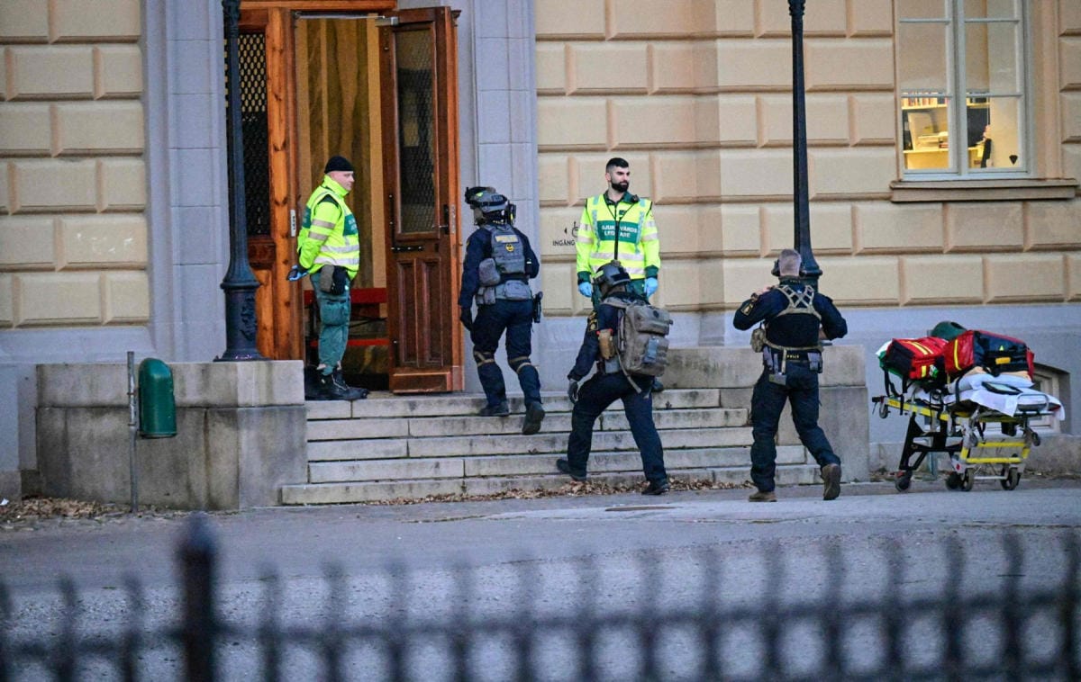 Ruotsin Malmössä tapahtui eilen myöhään iltapäivällä koulussa hyökkäys, jossa kuoli kaksi koulun henkilökuntaan kuulunutta naista. LEHTIKUVA/AFP