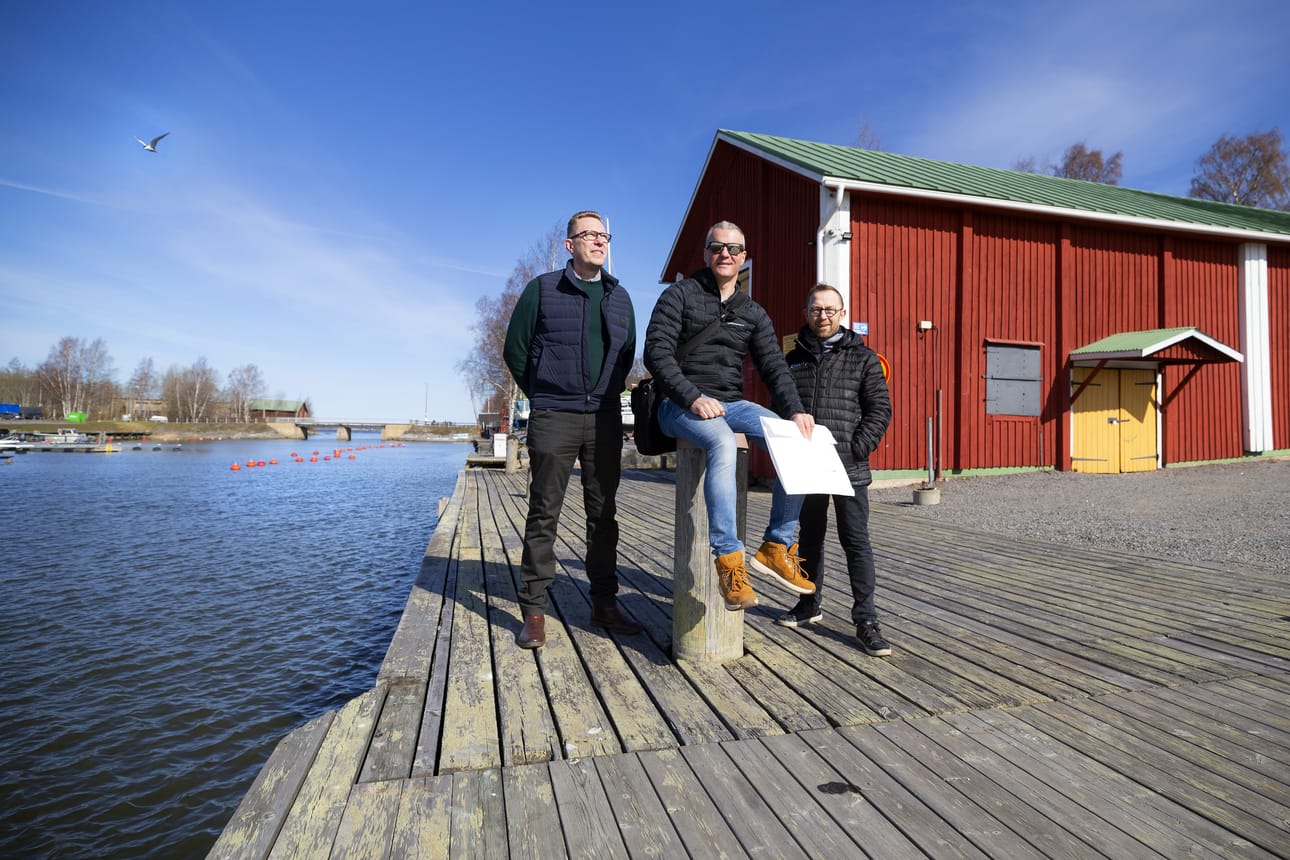 Ravintolahanke on neljän yrittäjän yhteinen visio, Martti Sahalan, Sebastian Sahlbergin, Veli-Pekka Hannulan ja kuvasta puuttuvan Robert Lundströmin.