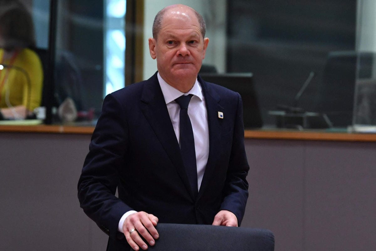 Scholz oli sanomisissaan Yhdysvaltain presidentti Bidenia maltillisempi. Lehtikuva/AFP