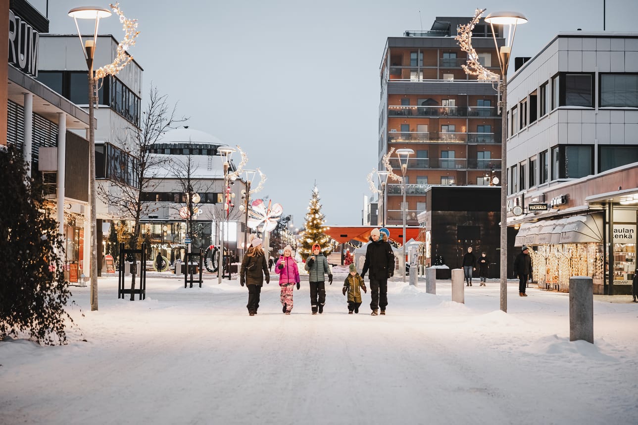 Seinäjoen joulunavaus on ensi viikolla. Nyt jännätään, joko silloin olisi lunta.