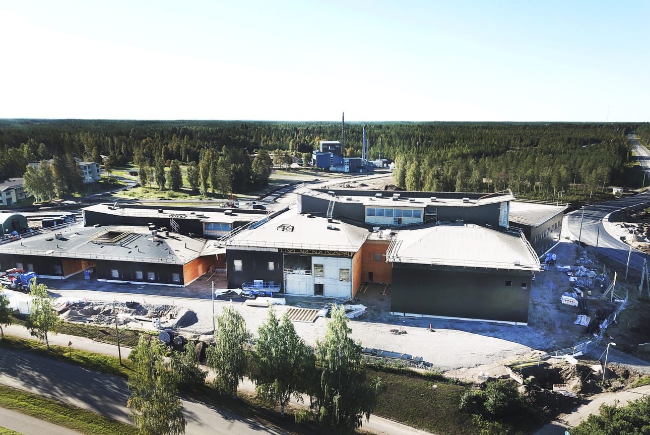 Hyvän olon keskuksessa on katto päällä ja siirrytty pääosin sisätyövaiheeseen.