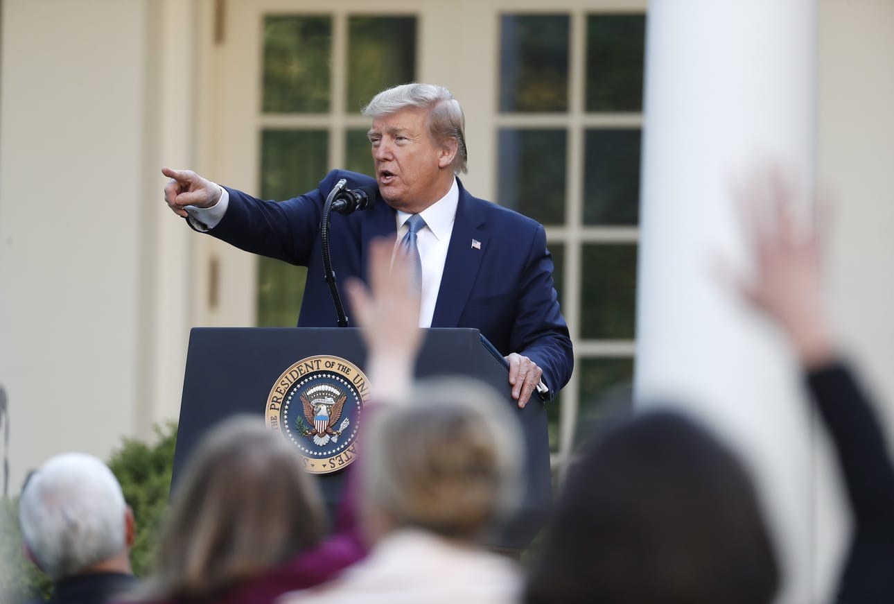 Yhdysvaltain presidentti Donald Trump jatkoi keskiviikkoisessa tiedotustilaisuudessaan Kiinan syyttelyä koronaviruspandemiaan liittyen.