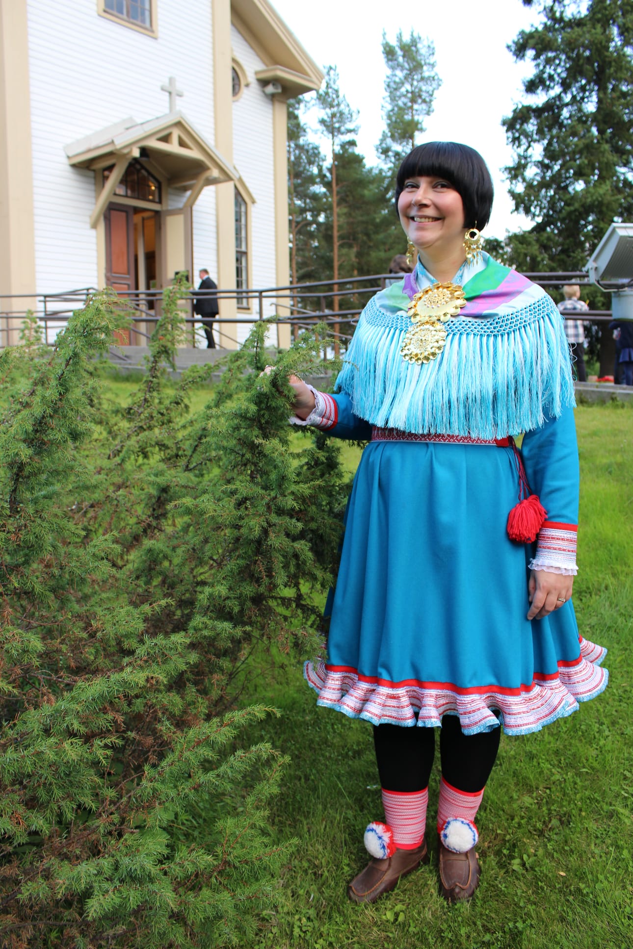 Anna Näkkäläjärvi-Länsman teki Oulunsalossa tutuksi vanhaa saamelaista virsilauluperinnettä.