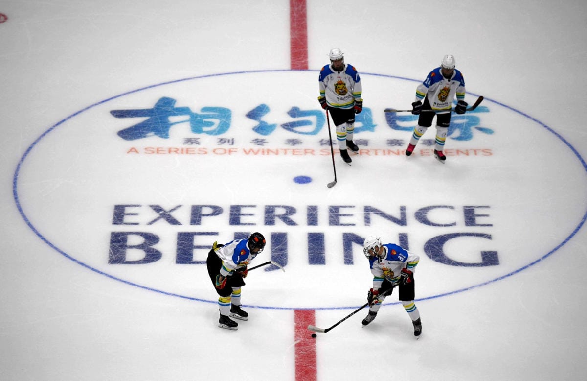 Pekingin talviolympialaiset järjestettiin tiukkojen koronaturvatoimien alla. LEHTIKUVA / AFP