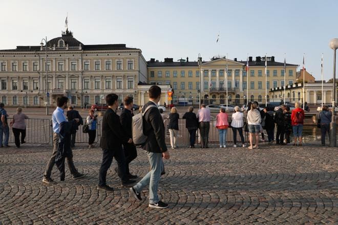 Opiskelija Sandrine Bartos pitää Euroopan sisäistä vapaata liikkuvuutta valtavan hienona asiana. Hän toivoo, että presidentit keskustelisivat Pohjoismaiden roolin vahvistumisesta EU:ssa. KUVA: Arttu Laitala