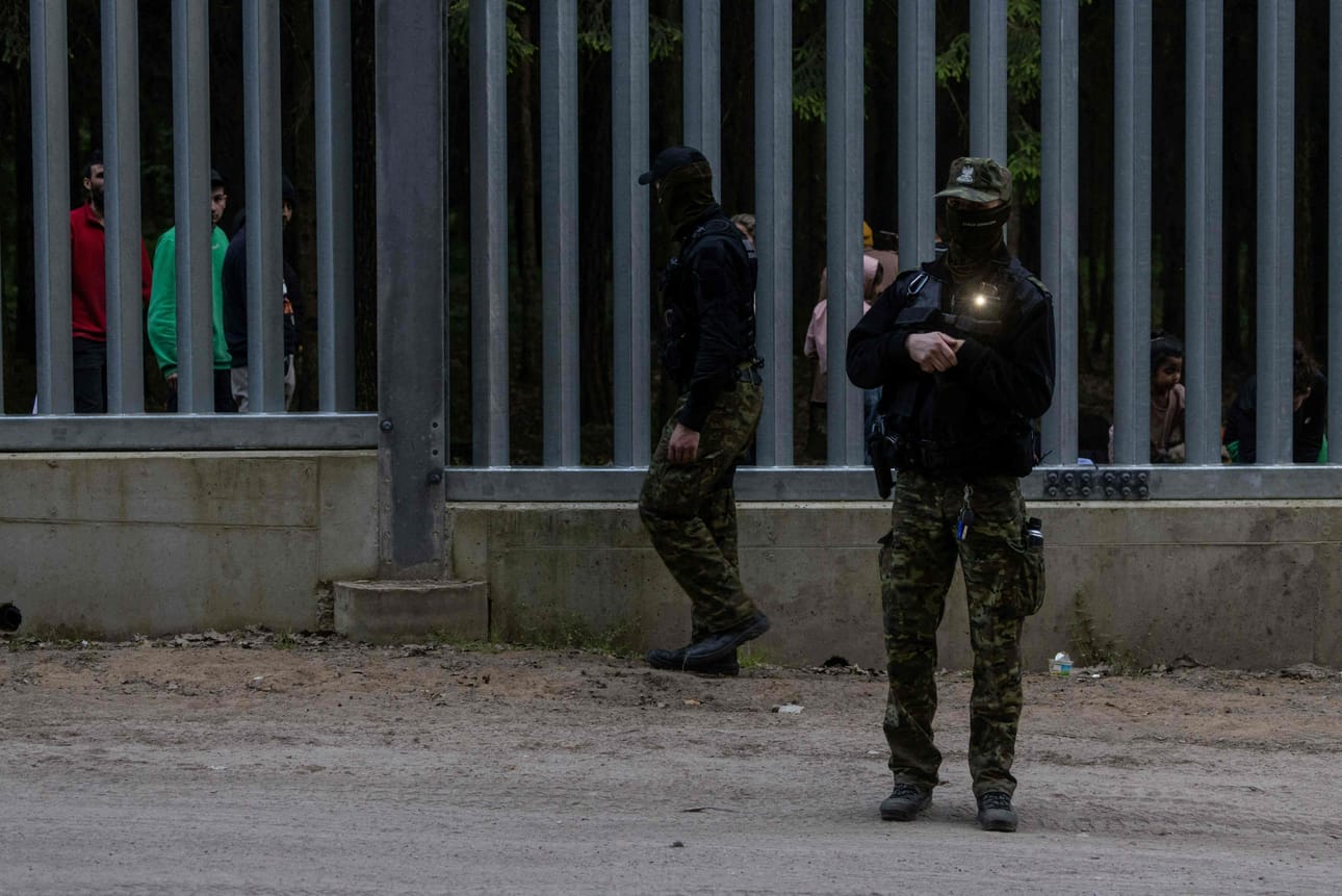 Puola nostaa joukkojensa määrää Valko-Venäjän vastaisella itärajallaan. Arkistokuva. LEHTIKUVA/AFP