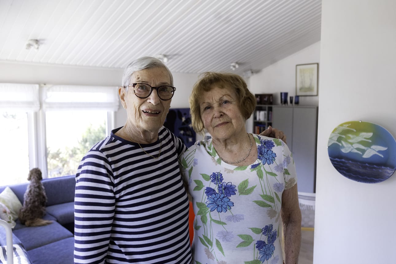 Pirkko Heikkinen ja Marja Ekman ovat olleet ystäviä tasan 50 vuotta.