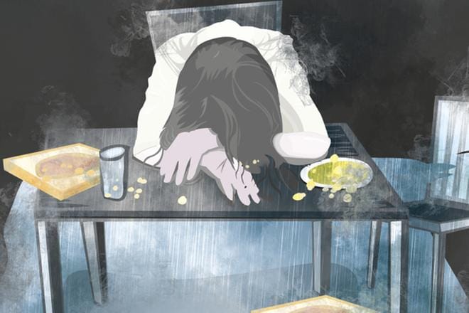 Masennus ja ahdistuneisuus ovat yhä useamman sairausloman ja työkyvyttömyyden syynä. PIIRROS: JANI KAUNISTO