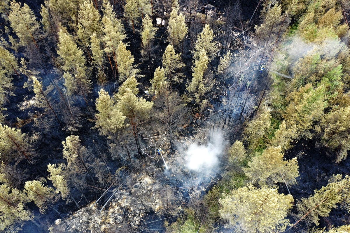Oulun käräjäoikeus alkaa tänään käsitellä rikossyytettä, joka koskee viimekesäistä metsäpaloa Kalajoella Pohjois-Pohjanmaalla. LEHTIKUVA / Aki Paavola