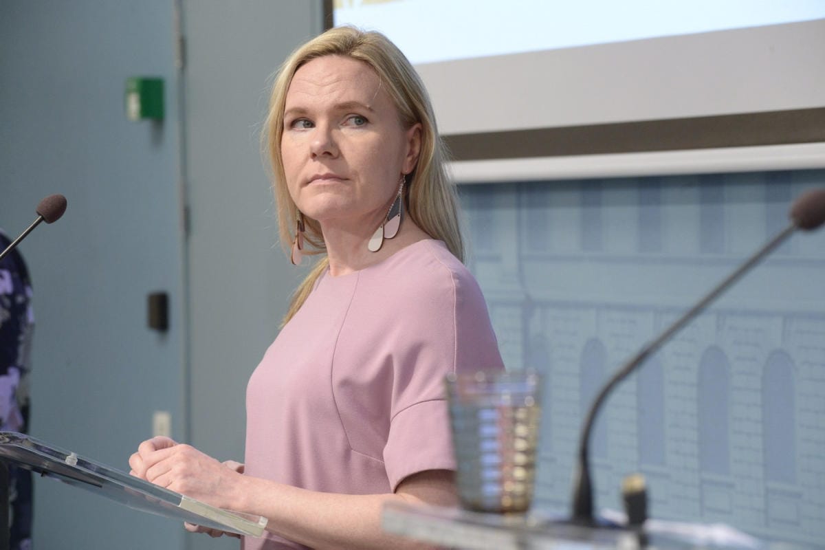 Lapsiasiavaltuutettu Elina Pekkarinen on huolissaan lasten asemasta Suomessa tilanteessa, jossa maata kohtaisi onnettomuus tai kriisi. LEHTIKUVA / Mikko Stig