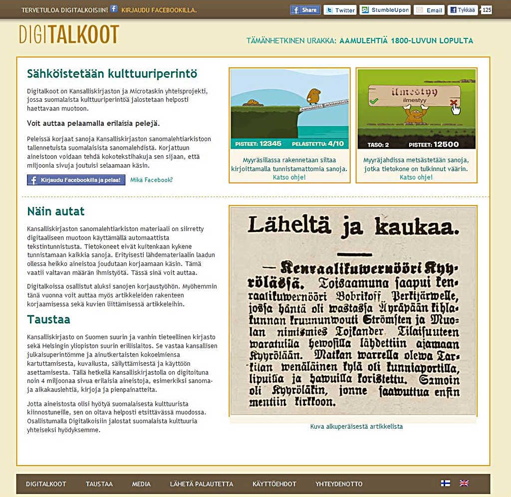 Kansalliskirjasto haluaa houkutella digitointitalkoisiin eri-ikäisiä netinkäyttäjiä koululaisista eläkeläisiin.