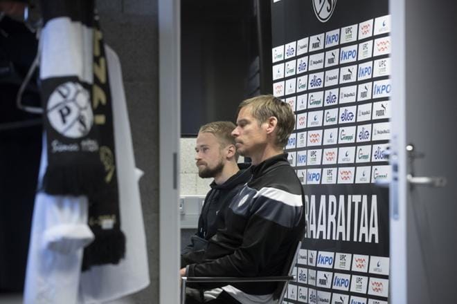 Juho Lähteen (vas.) ja Petri Vuorisen sarjakautta on jäljellä kahden ottelun verran. KUVA: MINNA ANTILA