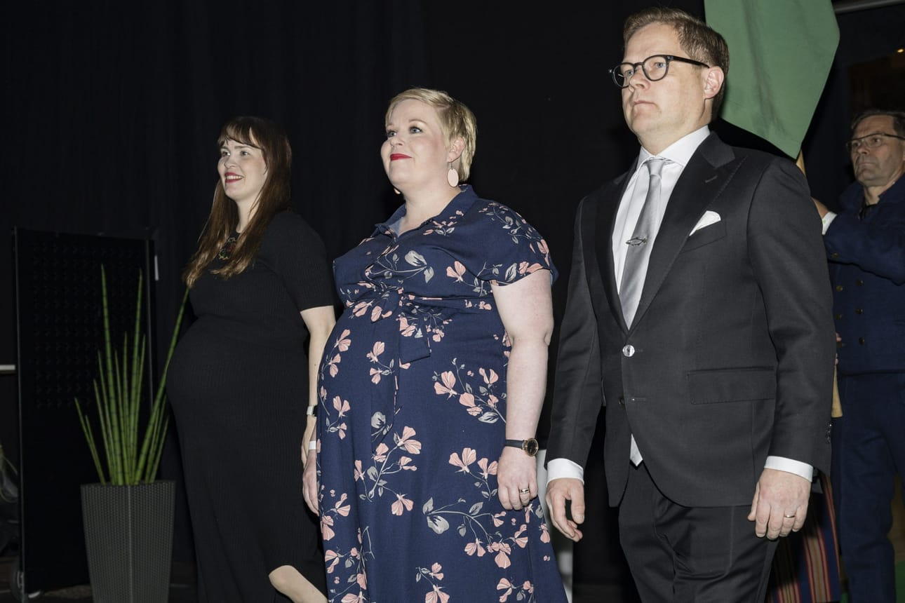 Keskustan väistyvä puheenjohtaja Annika Saarikko (kesk.) haastaa kokoomuksen hegemoniaa suomalaisessa yhteiskunnassa. LEHTIKUVA / Roni Rekomaa