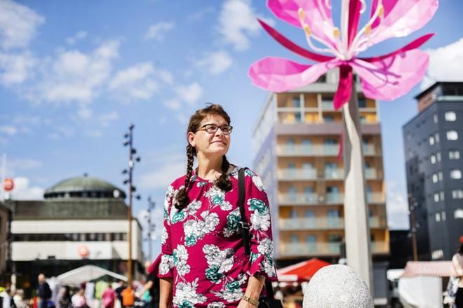 Varavaltuutettu Maija Haanpää (kok.) on kutsuttu lähes jokaiseen Seinäjoen kaupunginvaltuuston kokoukseen. Kuva: Krista Luoma