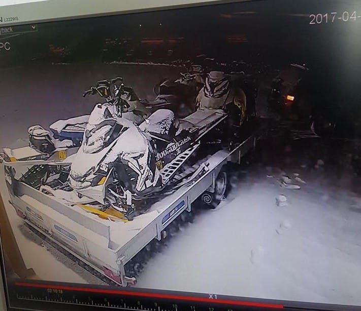 Varkaus tallentui valvontakameran kuvaan.