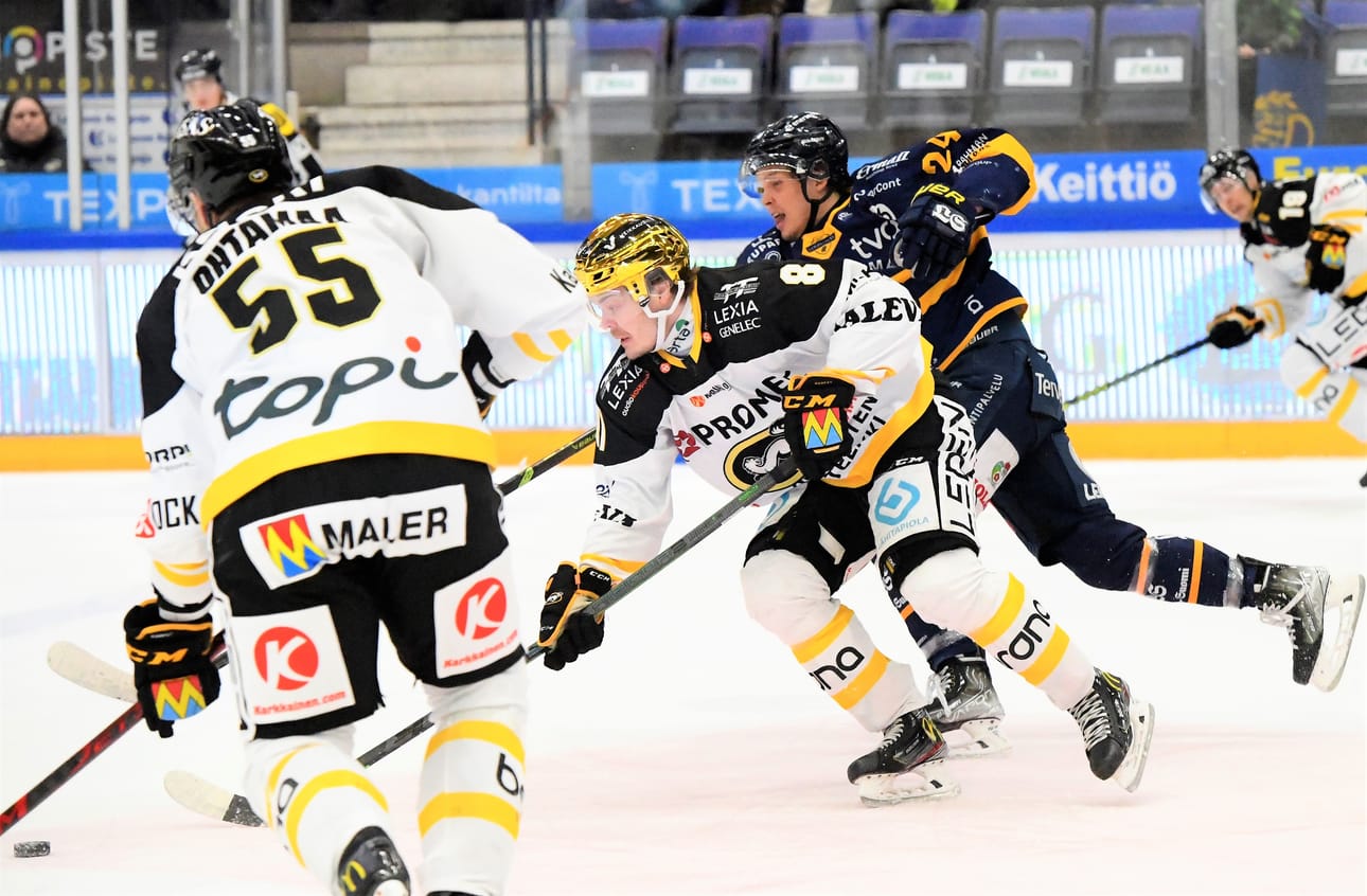 Kultakypärä Ville Leskinen iski kauden seitsemännen liigamaalinsa onnekkaalla tavalla.