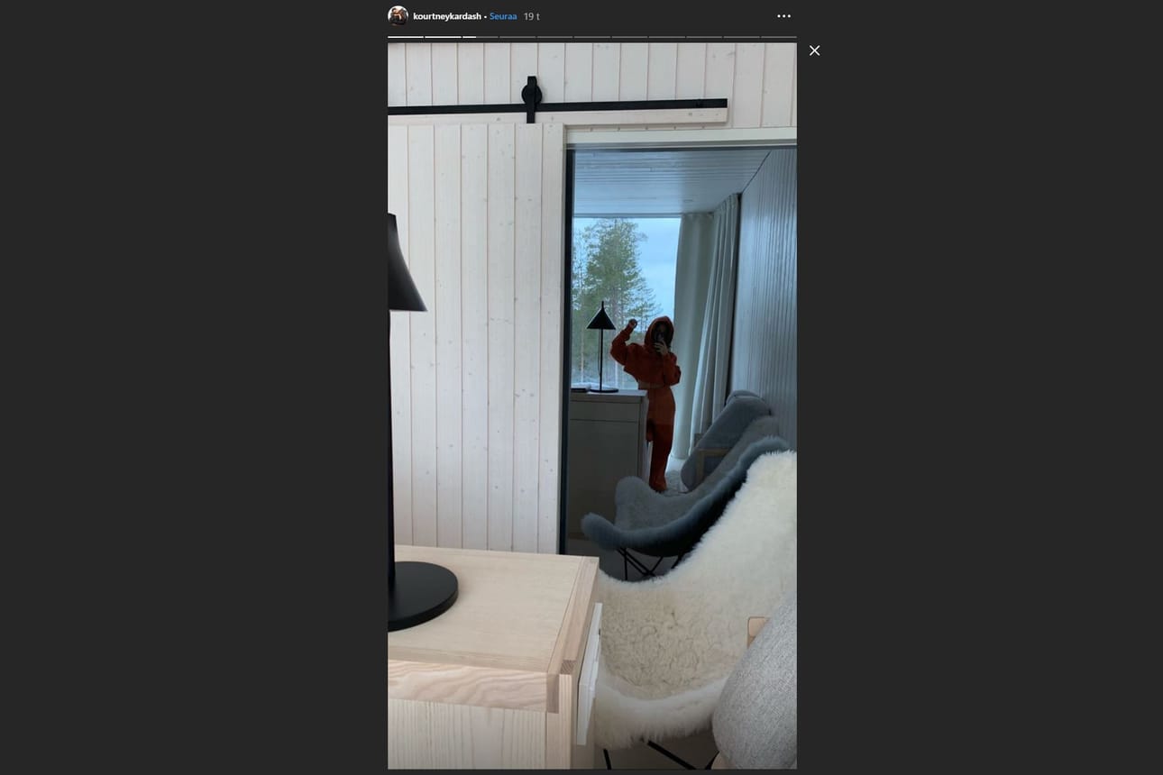 Kuvakaappaus Kourtney Kardashianin Instagramista.