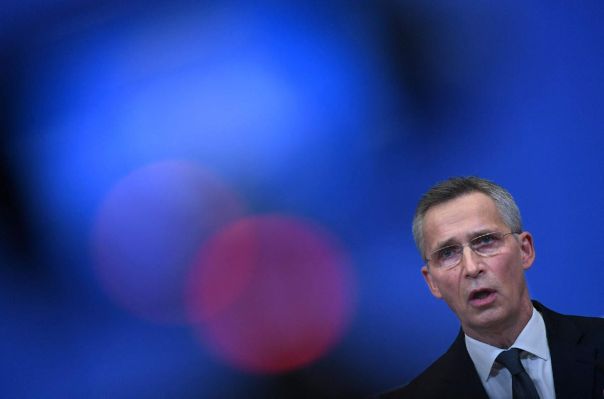 Sotilasliitto Naton pääsihteeri Jens Stoltenberg kertoi perjantaina, että liitto syventää kyberyhteistyötään kumppaninsa Ukrainan kanssa. Arkistokuva. Lehtikuva/AFP
