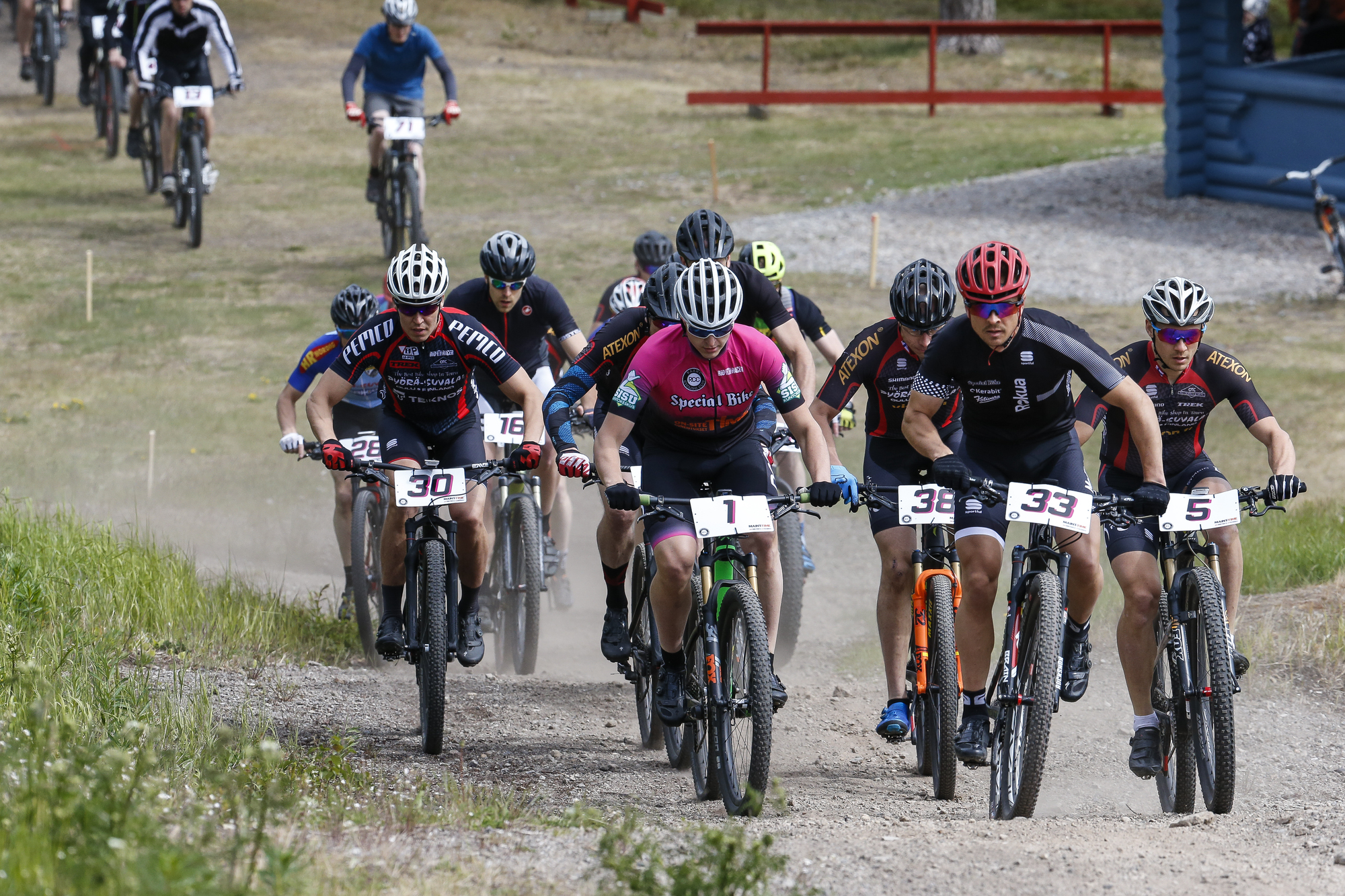 Maastopyöräkisa Raahen hiihtomajalla.
Raahe Cycling Club
Raahe XC 2018 maastopyöräkilpailu, Sanerall MTB-cup