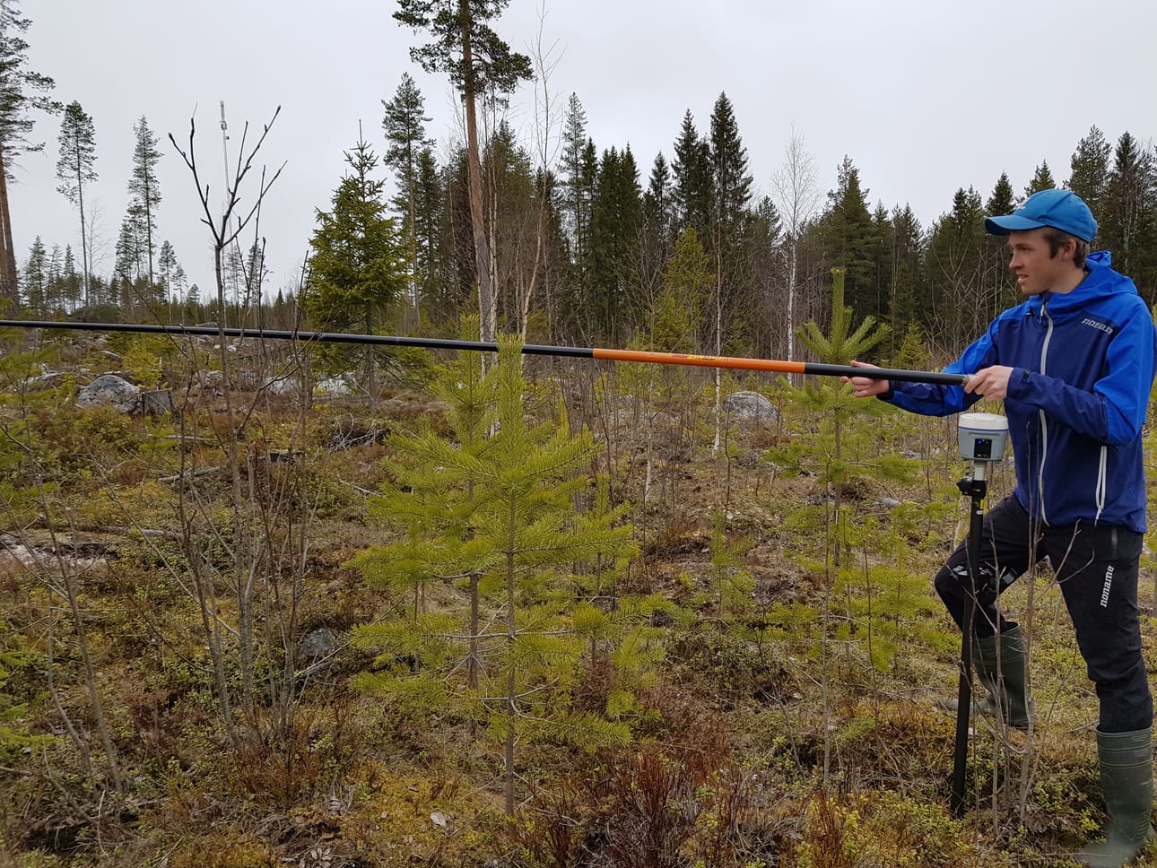 Metsätalousinsinööriksi Karelia ammattikorkeakoulussa opiskeleva Tero Seppälä on mitannut aineistoa jatkokehitystyön ja oman opinnäytetyönsä pohjaksi.