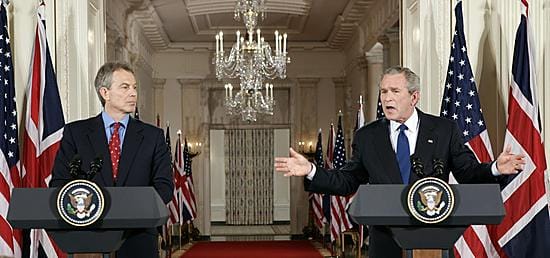 Tony Blair ja George W. Bush myönsivät tehneensä virheitä.
