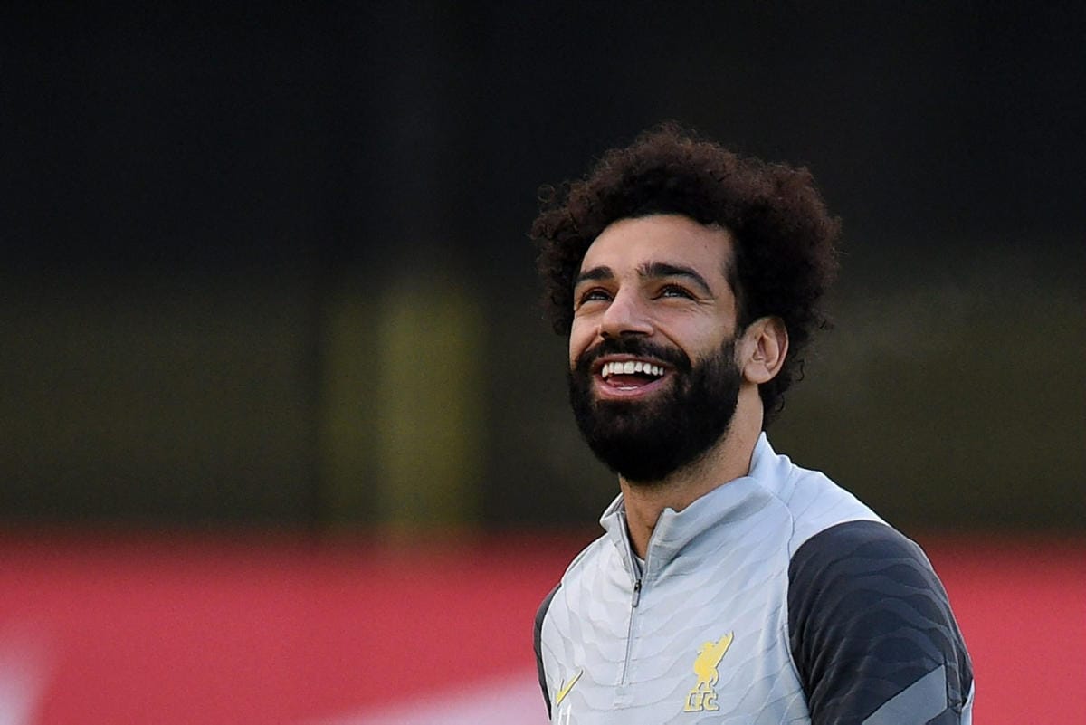Egyptin Mohamed Salah on Afrikan mestaruusturnauksen tähtipelaajia. LEHTIKUVA/AFP