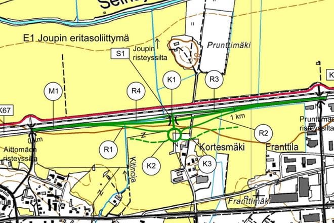Yleiskartta kertoo alueesta ja sitä koskevista suunnitelmista. KUVA: ETELÄ-POHJANMAAN ELY-KESKUS