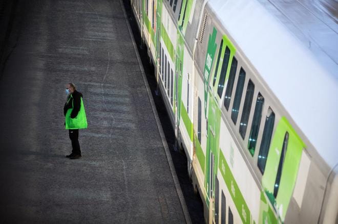 VR:n junissa on ollut maskipakko jo maaliskuusta lähtien. Arkistokuva