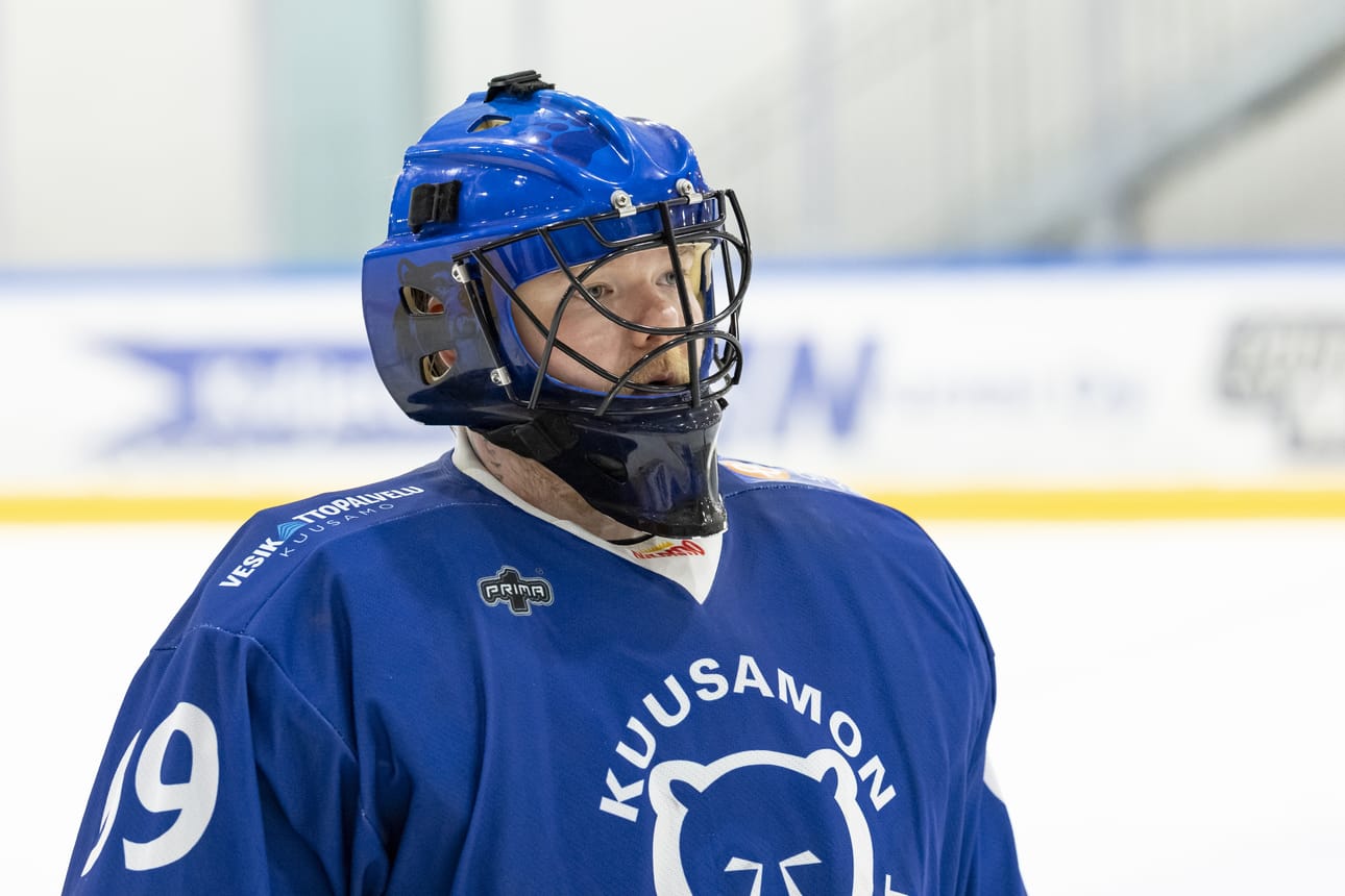 Tuomas Eskeliselle kertyi 29 torjuntaa Kalajoen lauantai-illassa. Arkistokuva viime tammikuulta.