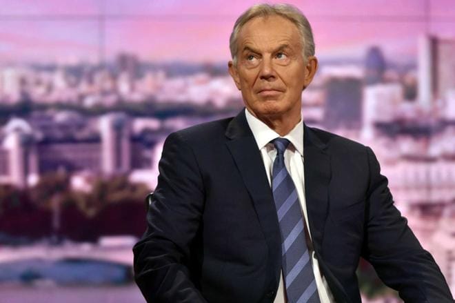 Tony Blair (tässä kuvattuna syyskuussa 2017) tuli neljännen kerran isäksi ollessaan Iso-Britannian pääministeri. KUVA: JEFF OVERS / HANDOUT