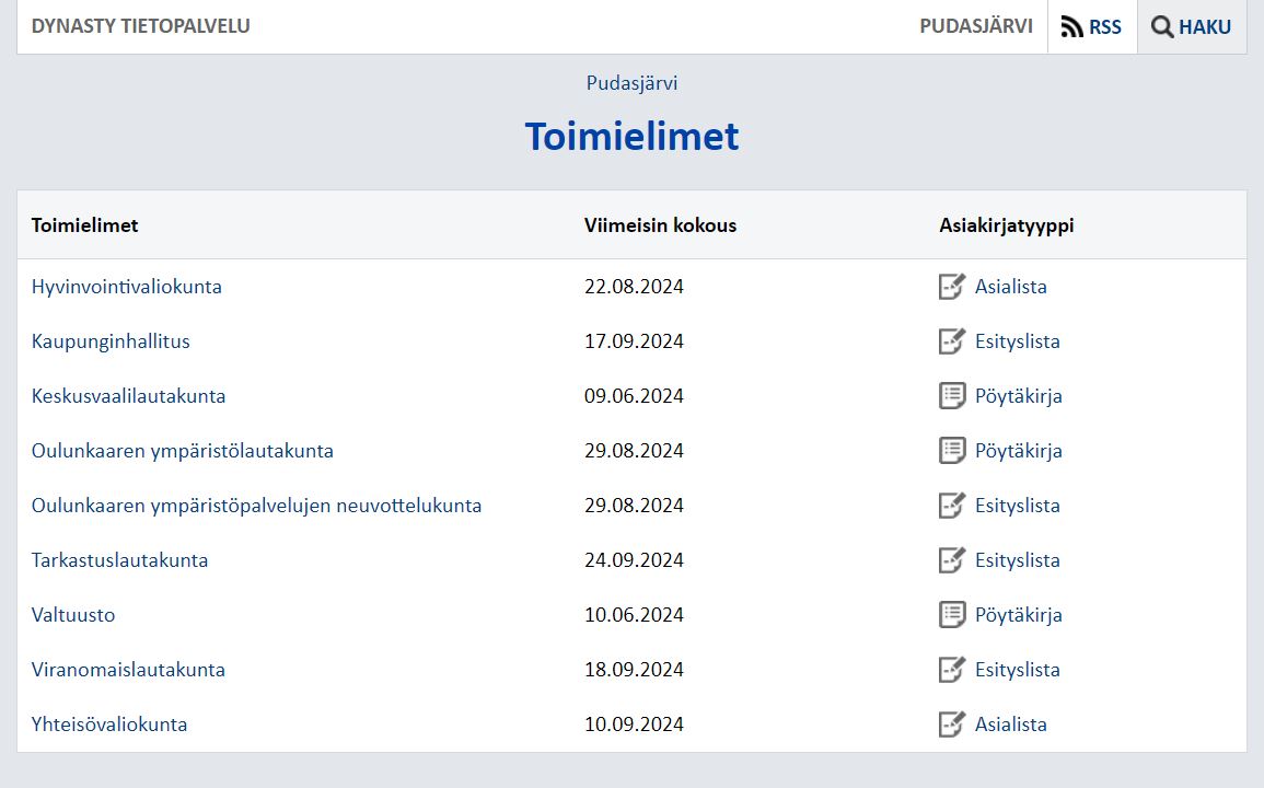 Pudasjärven kaupunki irtisanoo sähköisen arkiston ylläpitosopimuksen säästösyistä