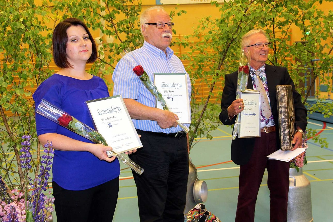 Tiina Varpiola, Esko Vepsä ja Aulis Kytömäki.