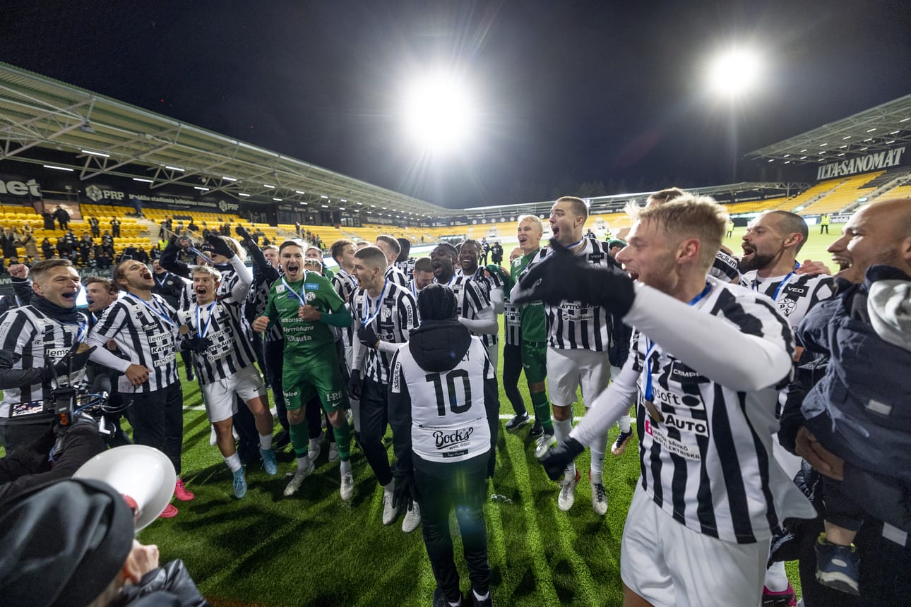 Vaasan Palloseura saa perinteikkään Maineteko-palkinnon. Arkistokuva.