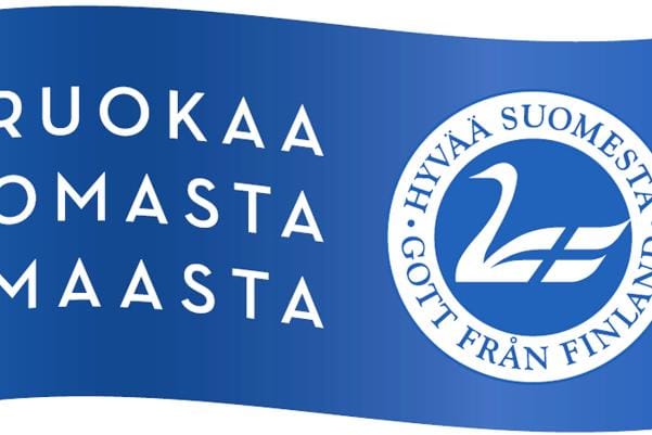 Hyvää Suomesta -merkki kertoo, että liha ja maito ovat sataprosenttisesti kotimaisia.