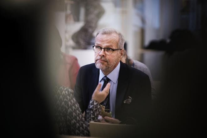 Olavi Kaleva sanoo, että on vain ajan kysymys, milloin Vaasa ja Mustasaari yhdistyvät. KUVA: JARNO PELLINEN