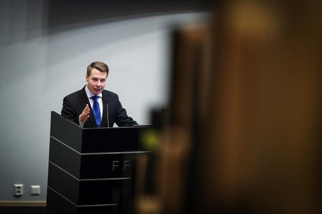 Lapsiasiavaltuutettu Tuomas Kurttila puhui alueellisilla lastensuojelupäivillä Seinäjoelle. Kuva: Maija Saanio